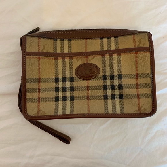 vintage burberry clutch bag